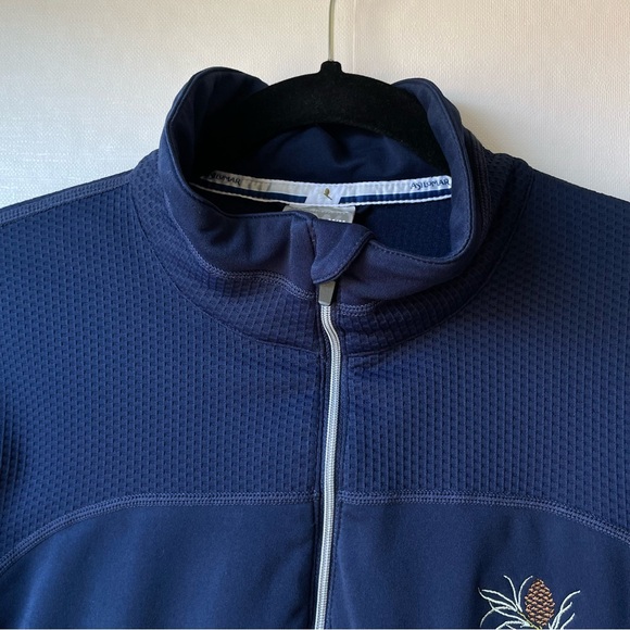 Asilomar Quarter Zip Sweatshirt Jacket Pullover Navy Blue with Pockets Size M - Picture 2 of 15
